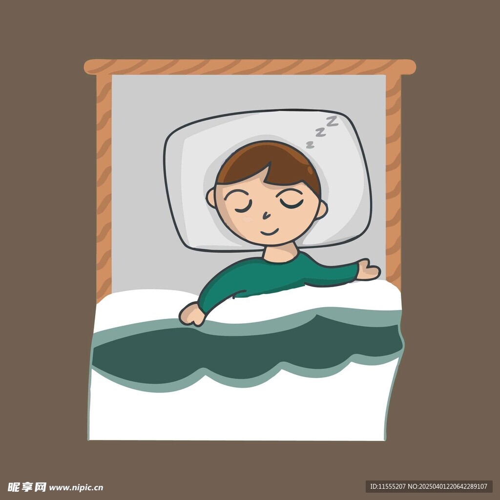 躺在床上的似乎在休息或生病睡觉