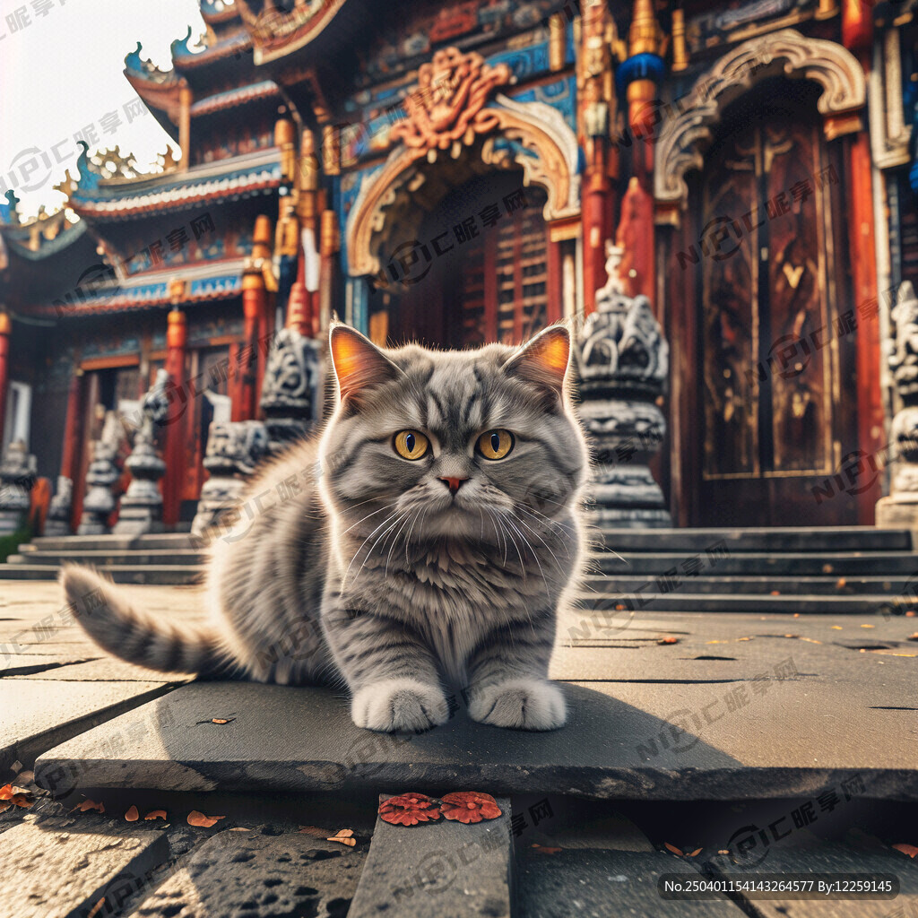 英国短毛猫扒庙门