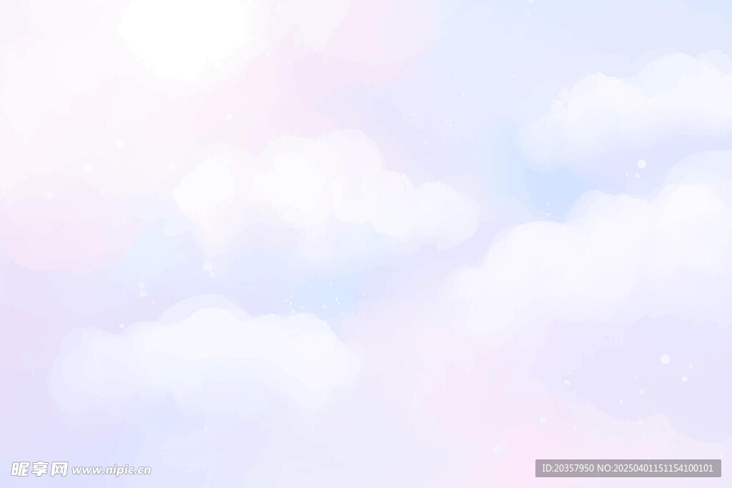 白色天空 白云背景