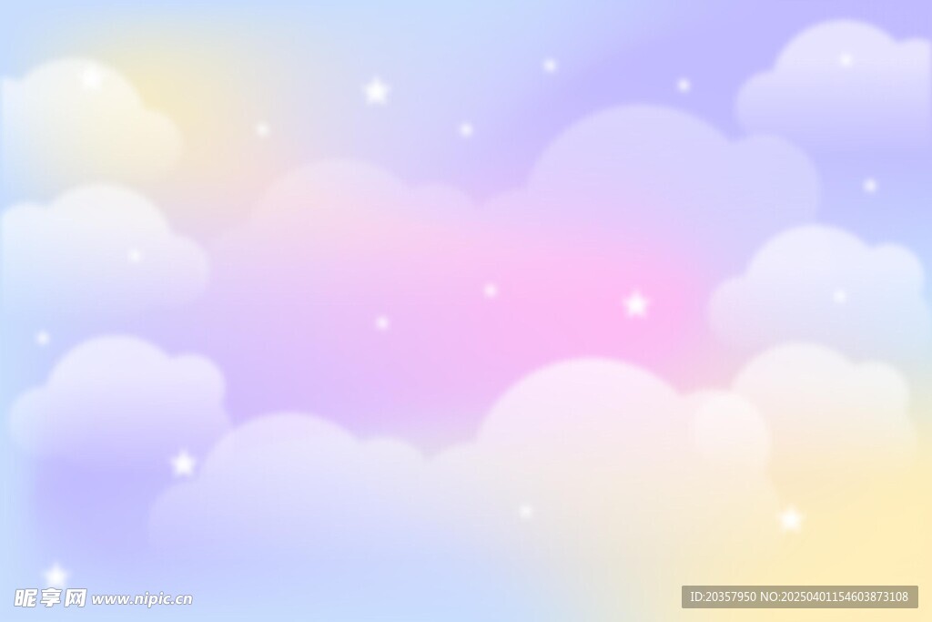  云朵天空背景 渐变云朵背景 