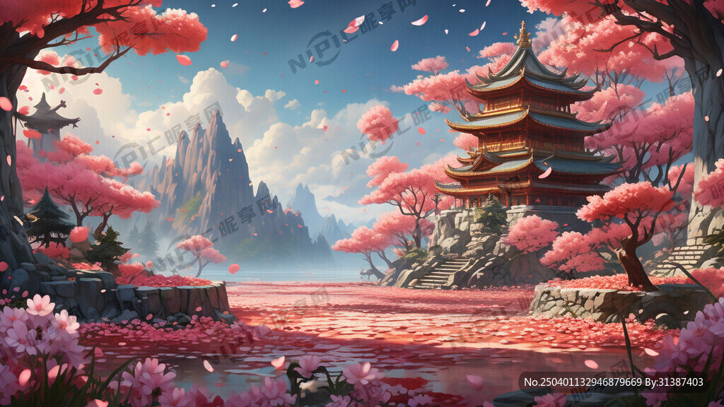 游戏梦幻唯美新中式风景 超高清