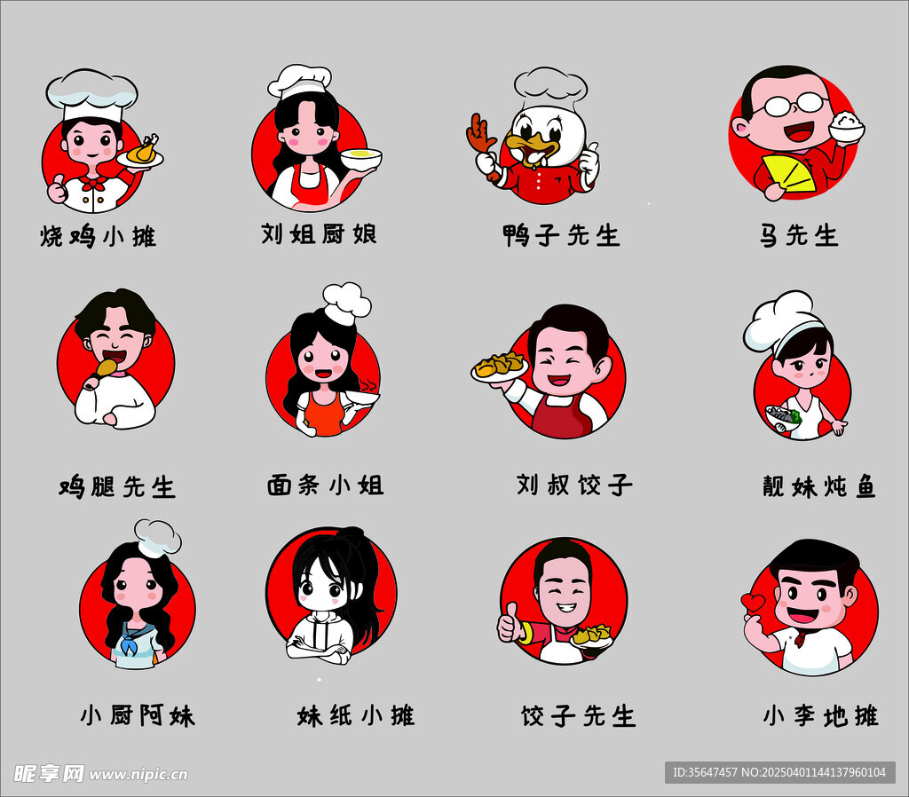 厨师卡通人物 