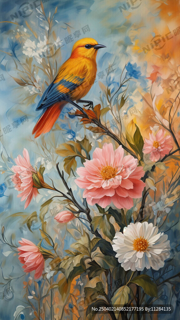唯美花鸟