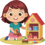 女孩伴小屋现温馨场景