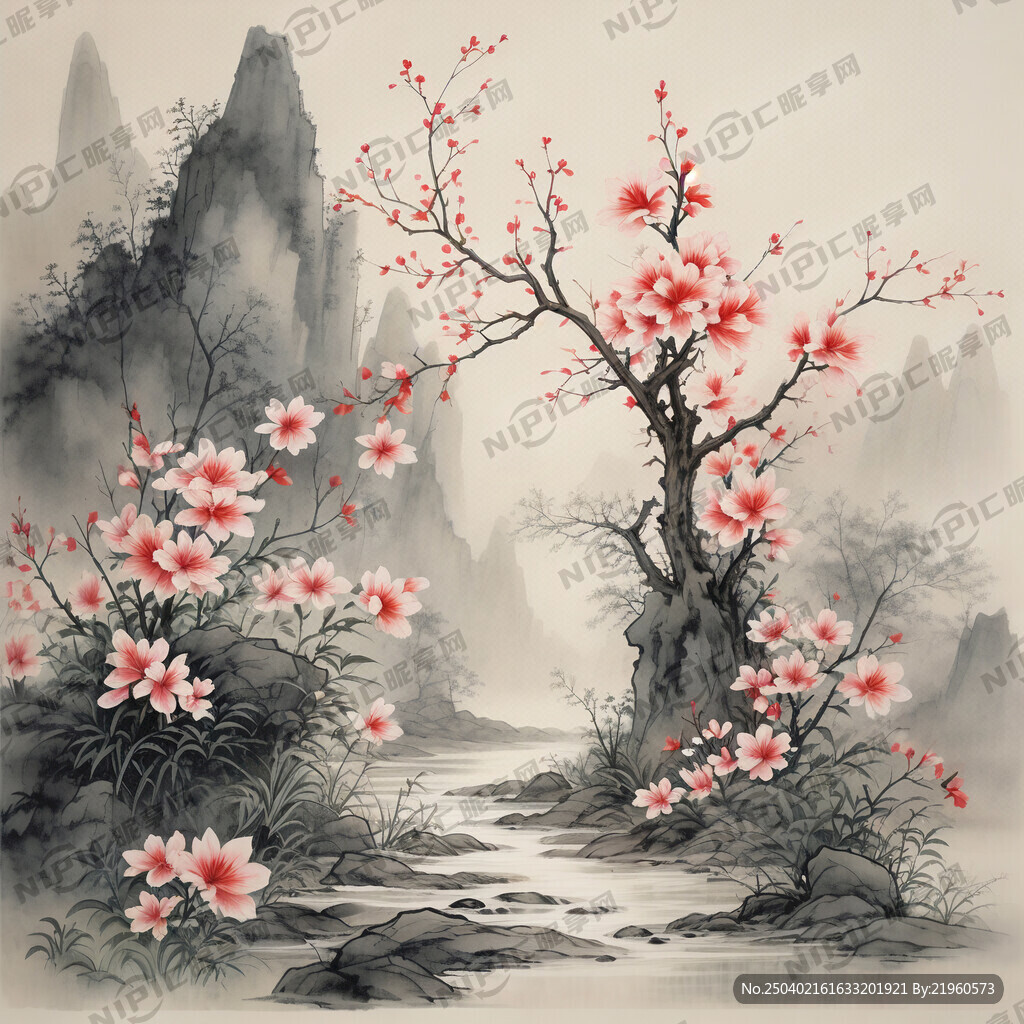 风景画表示开心