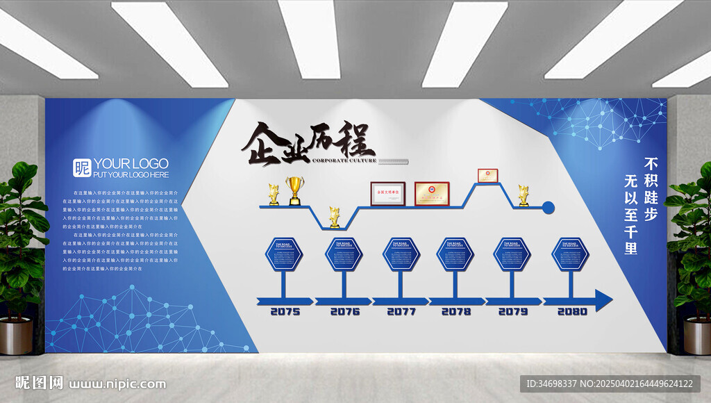 企业荣誉墙 发展历程