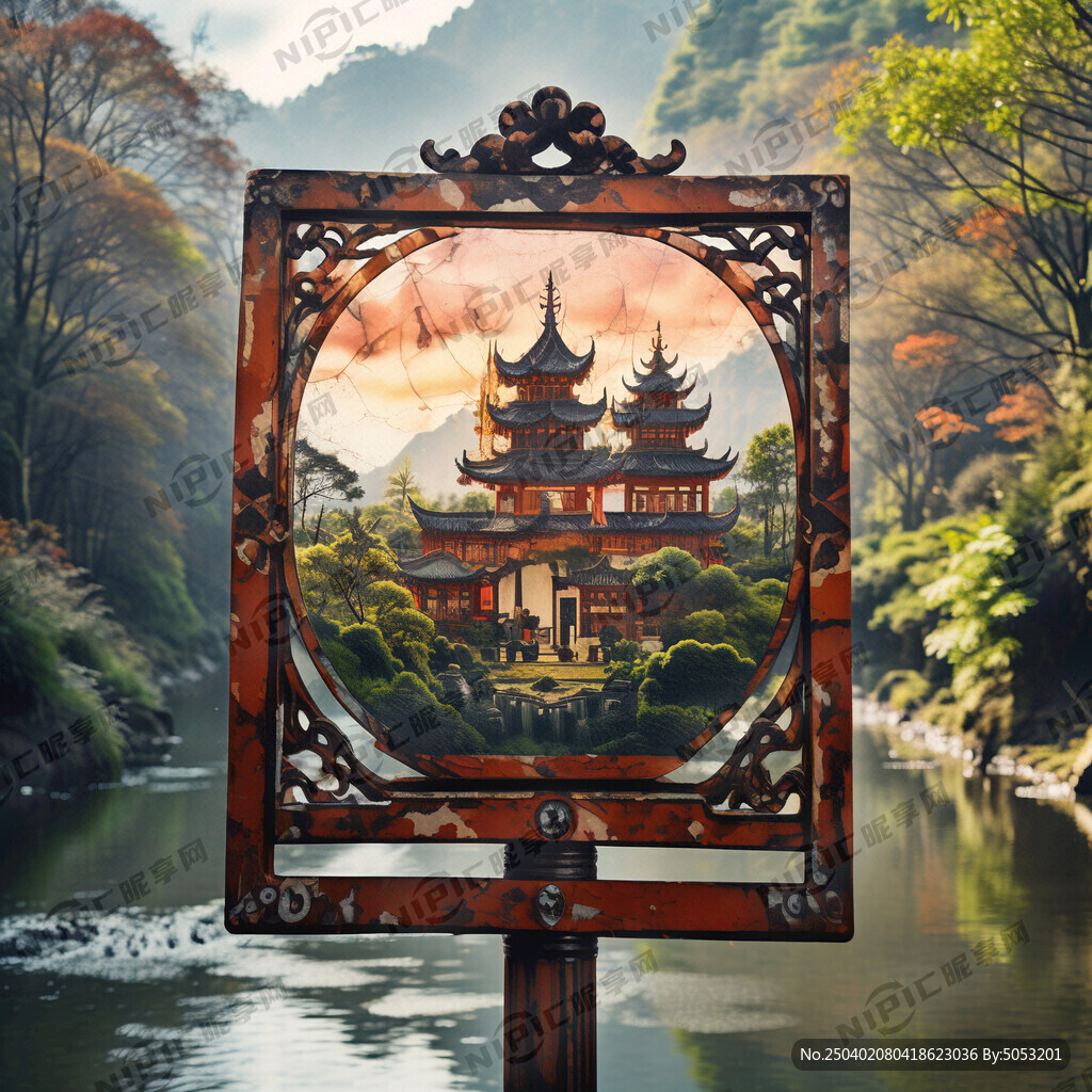 以甘溪生成一个旅游标识