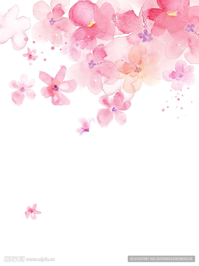 卡通手绘花卉插画元素