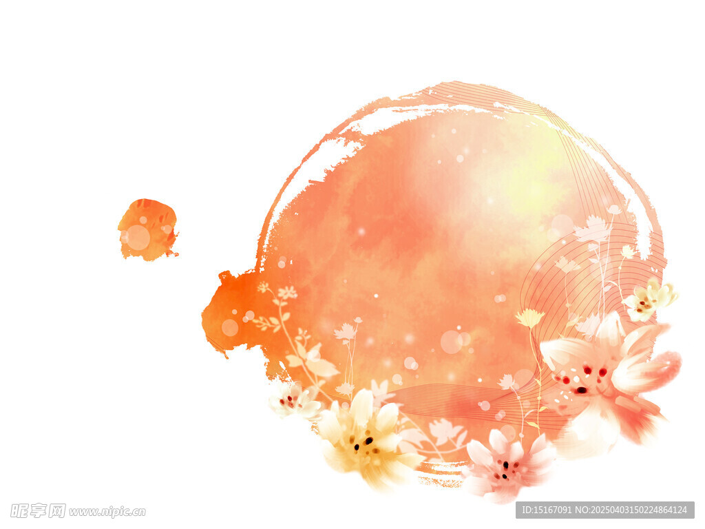 卡通手绘花卉插画元素