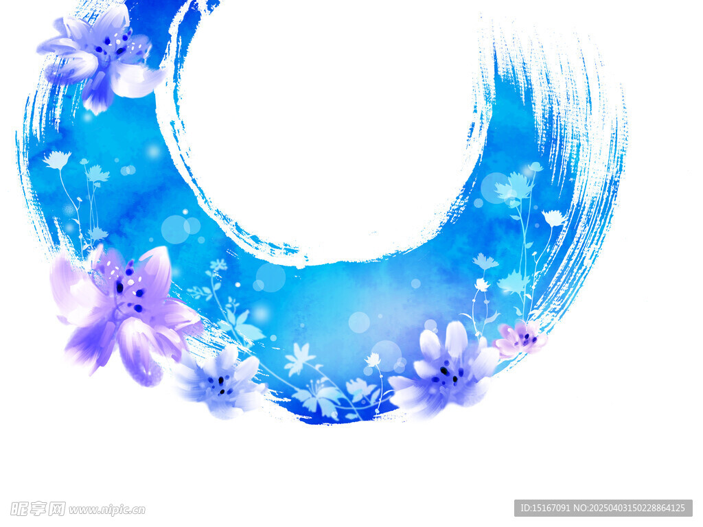 卡通手绘花卉插画元素