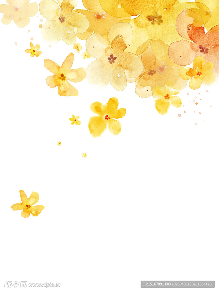 卡通手绘花卉插画元素