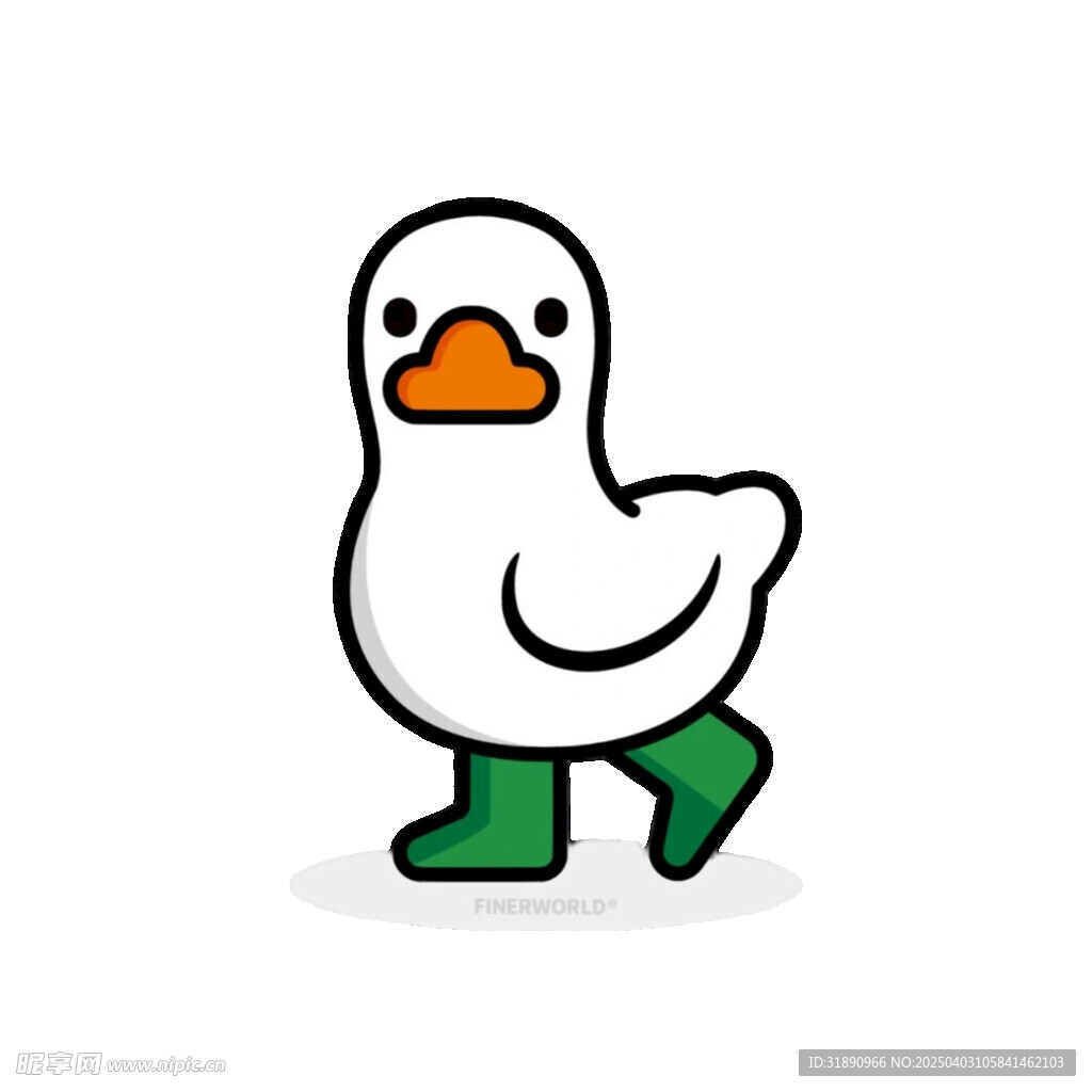 卡通鸭子