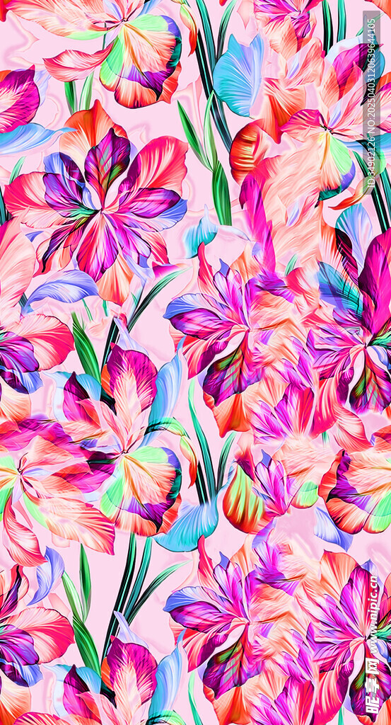 水彩花