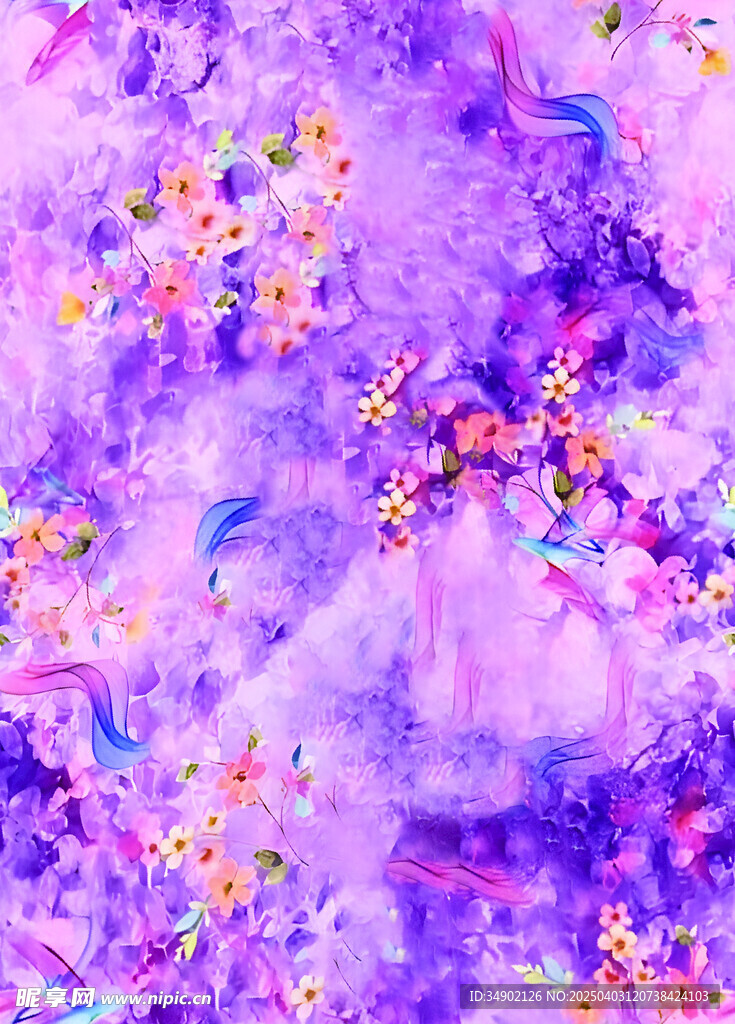 水彩花