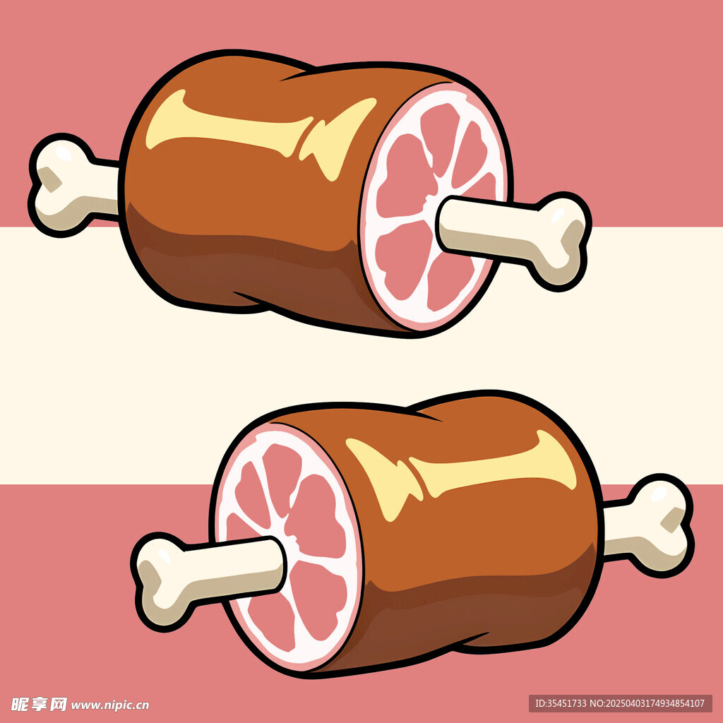 手绘卡通肉