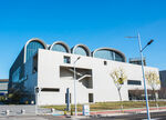 石家庄城市馆白色拱形窗