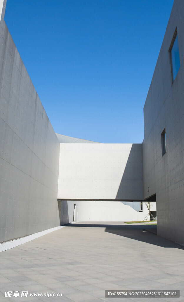 石家庄城市馆几何建筑墙面