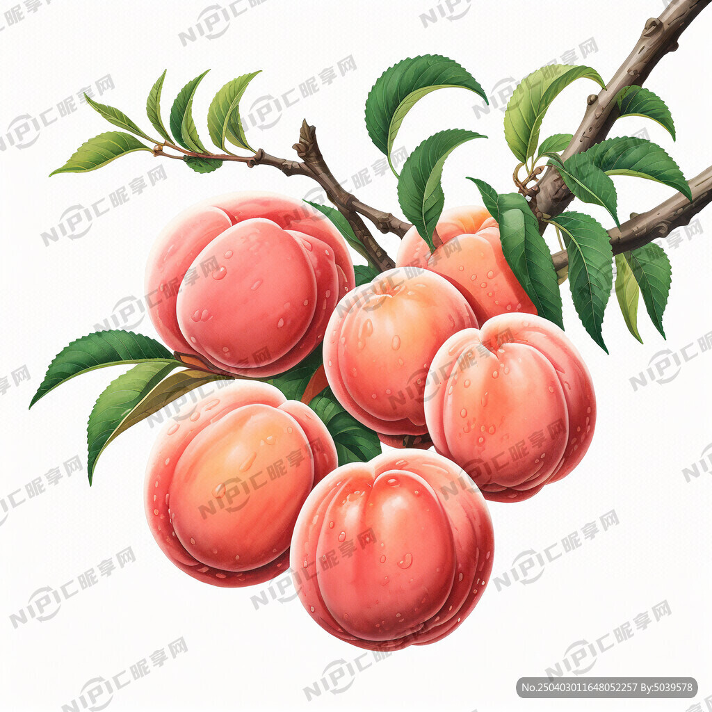 一个桃树枝