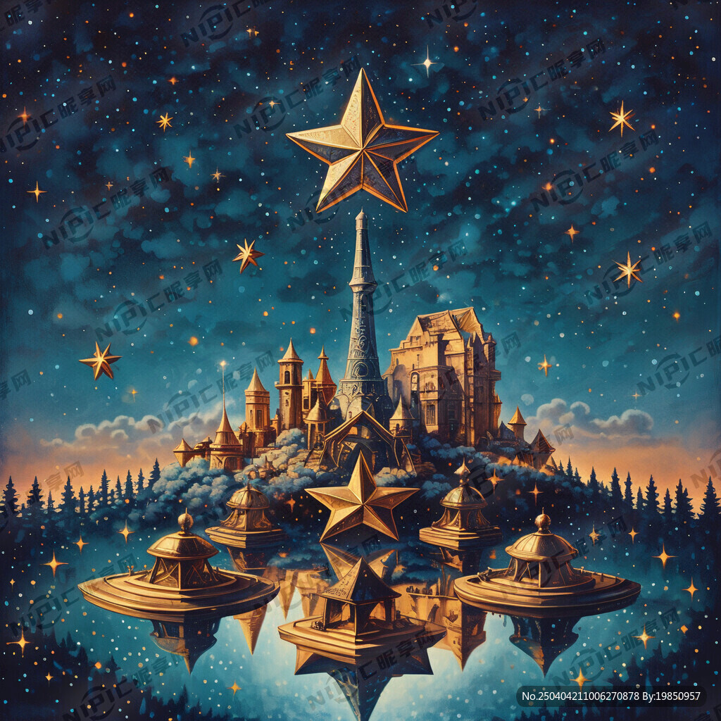 有星星的元素 有旅游的元素