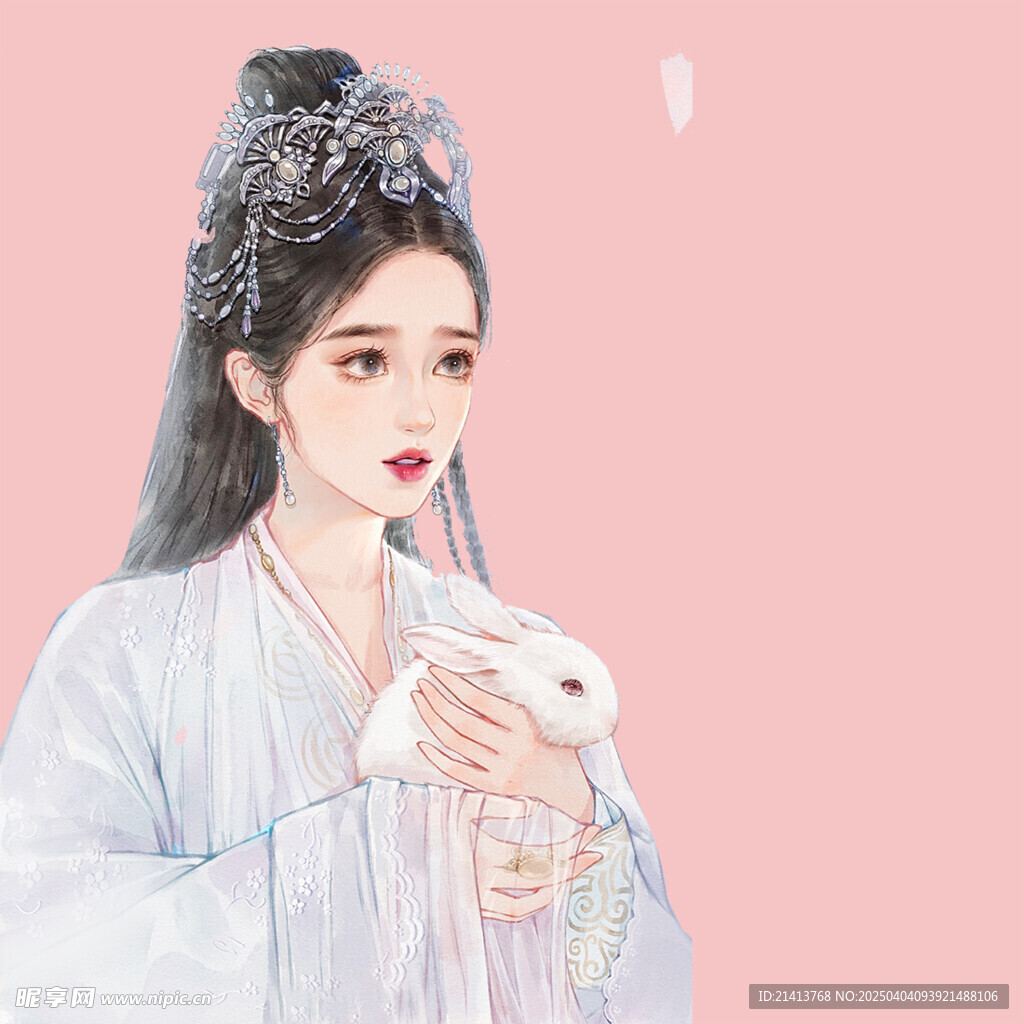 手绘古风美女