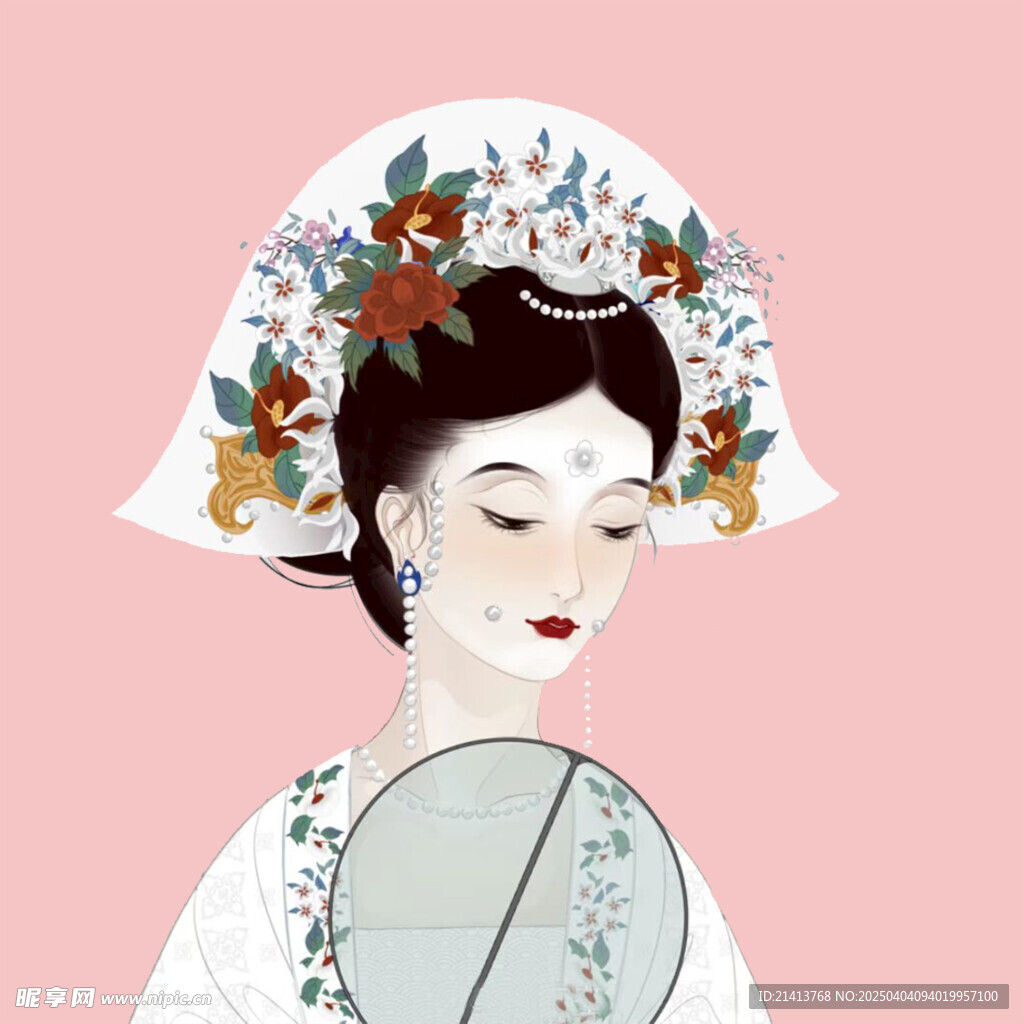 手绘古风美女