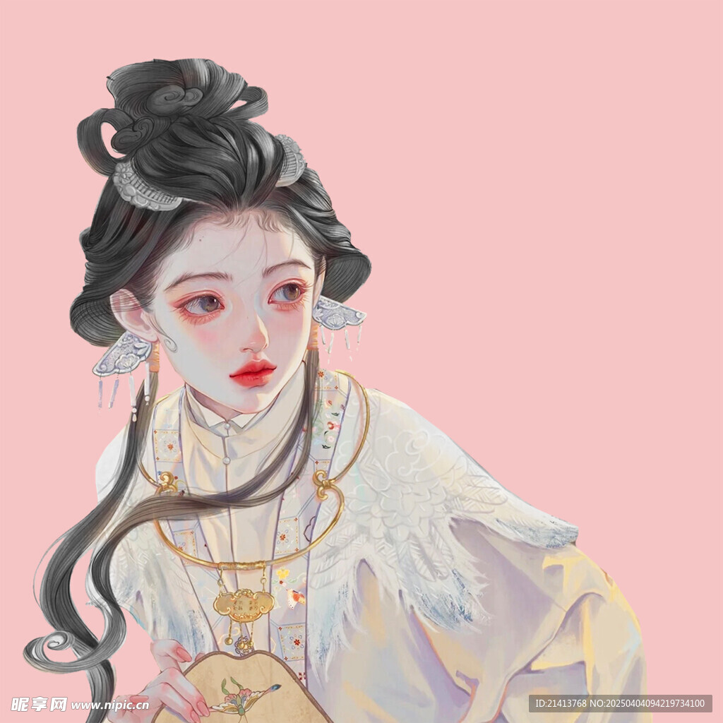 手绘古风美女