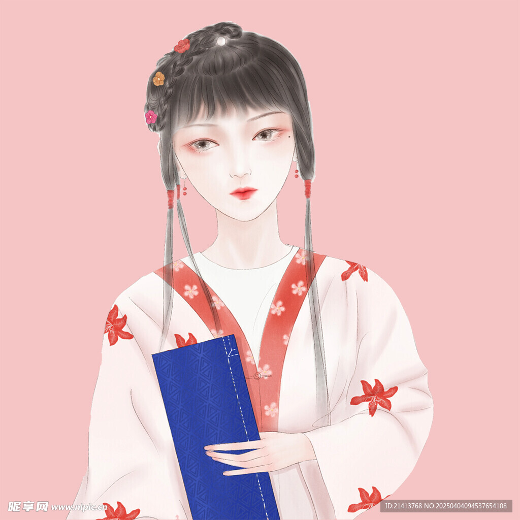 手绘古风美女