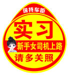 实习车标