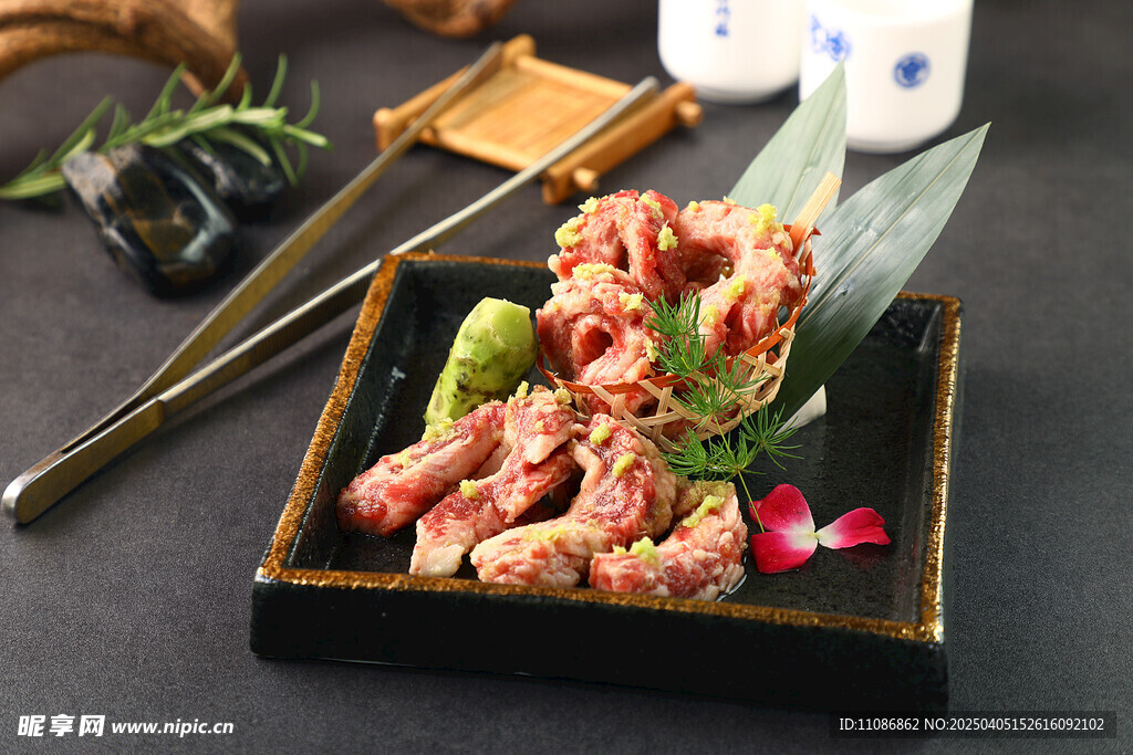 山葵和牛排条