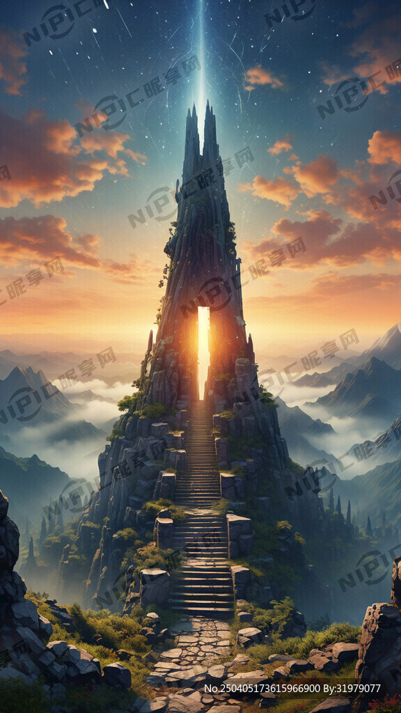 链接天地的不周山 古朴遥远