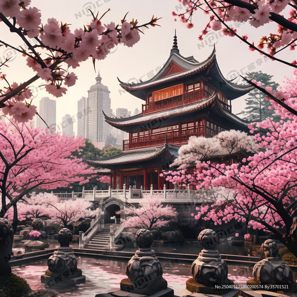 南京市鸡鸣寺 樱花