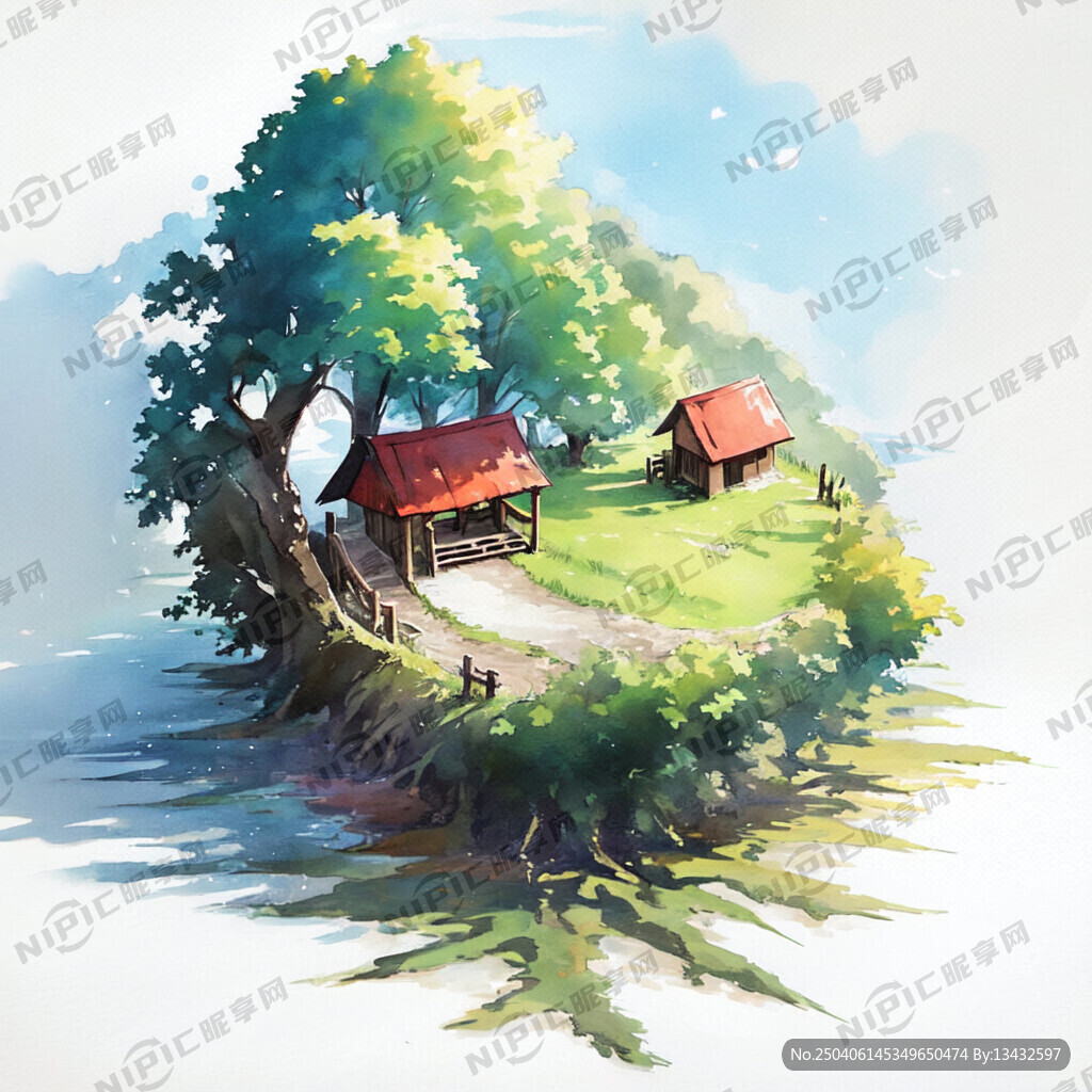 字母 水彩 花 叶