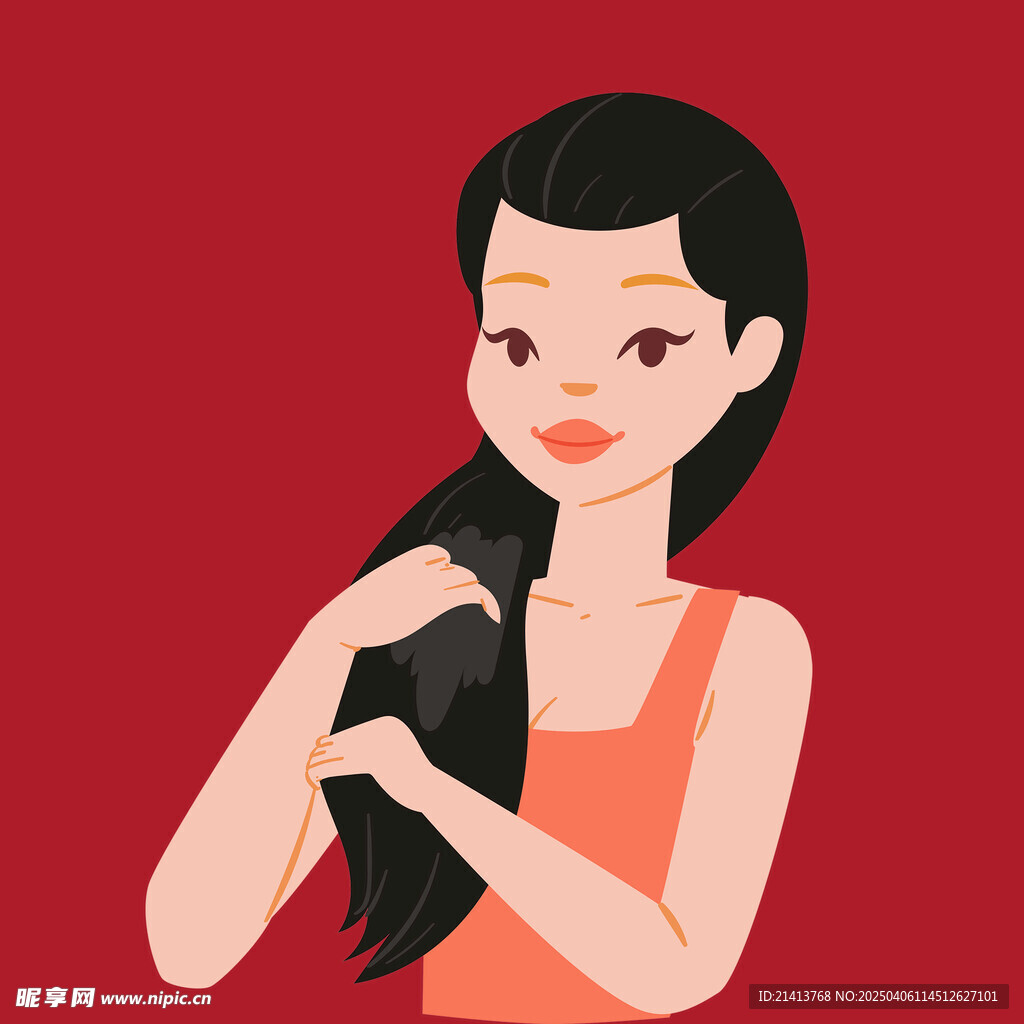 美容护肤女孩