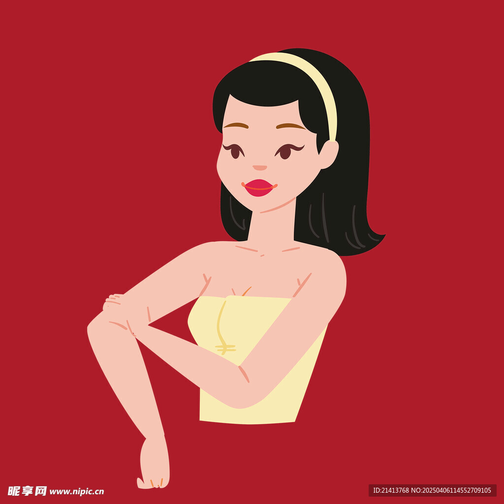 美容护肤女孩