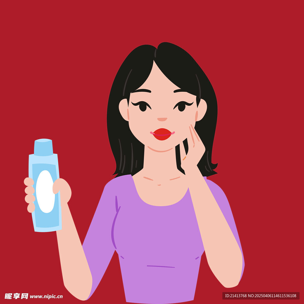 美容护肤女孩