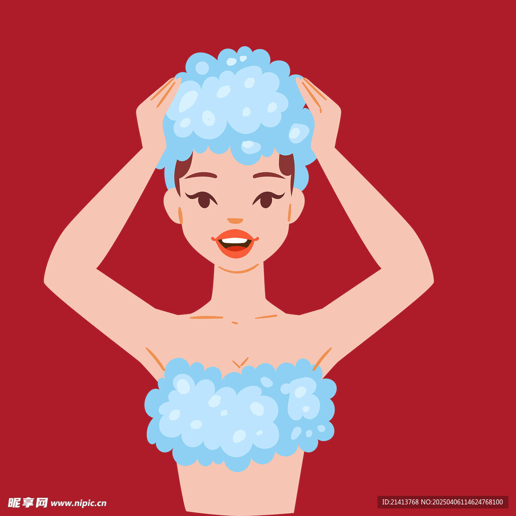 美容护肤女孩 