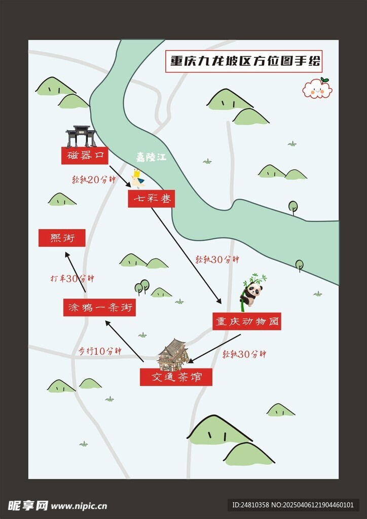 旅游手绘图