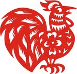 剪纸鸡