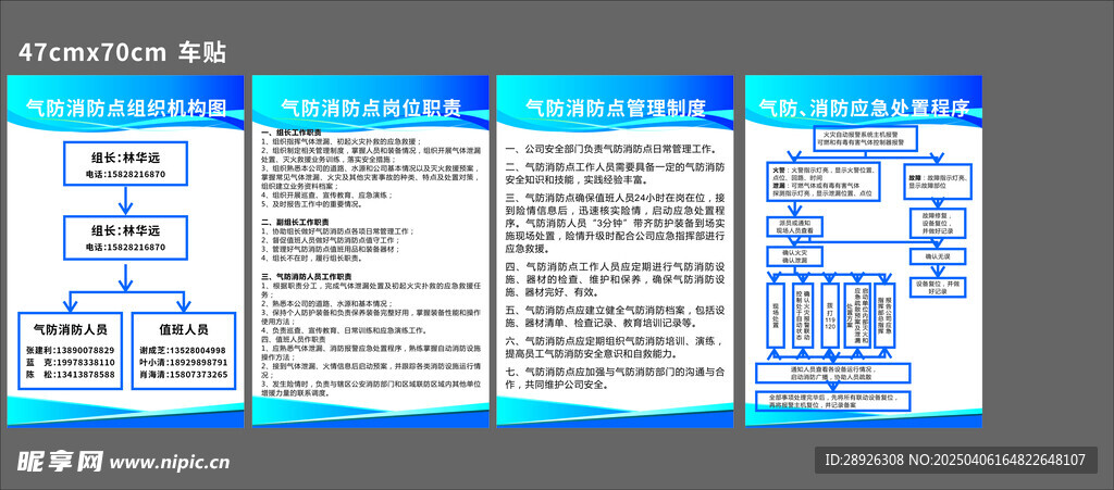 气防消防点制度图
