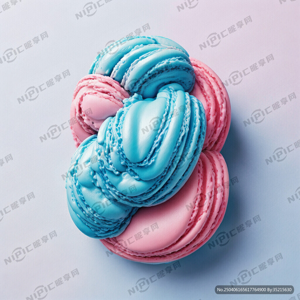 马卡龙粉蓝渐变