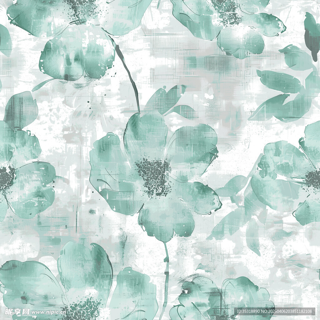 水彩花