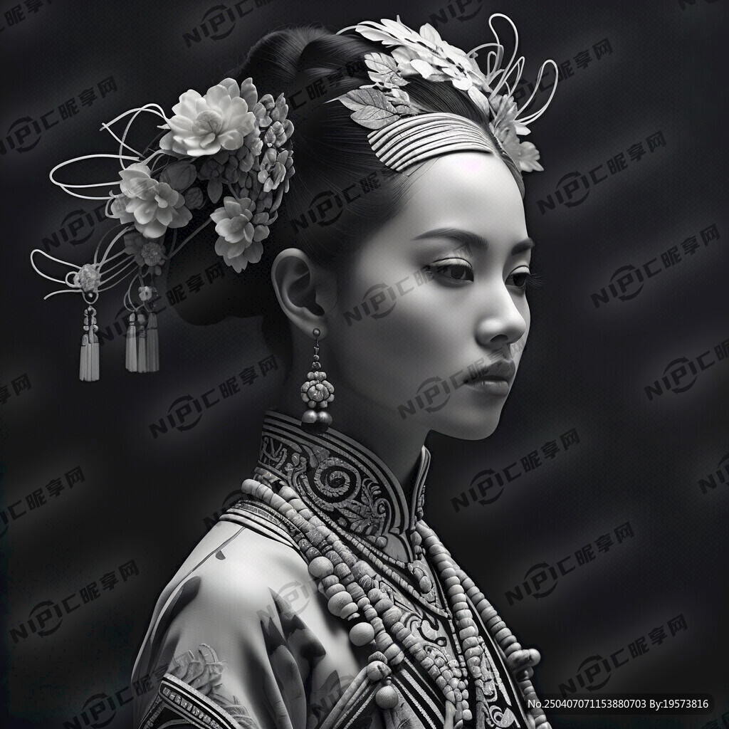 设计一个云南民族风的女性形象