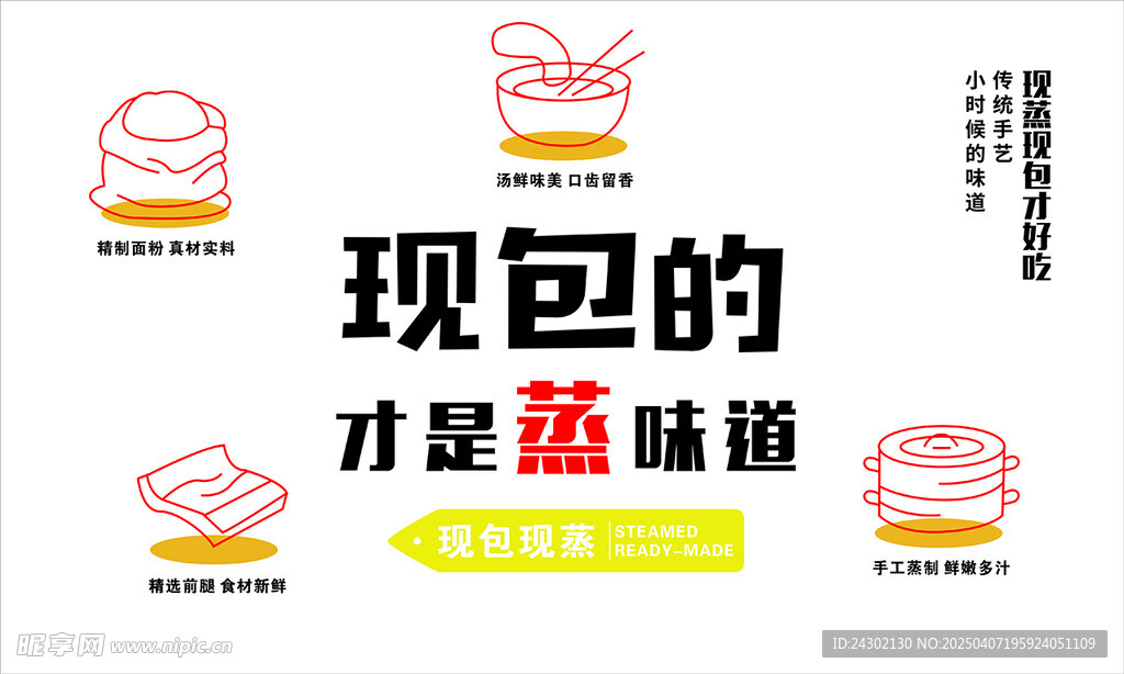包子矢量图