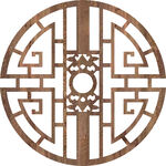 古风建筑雕花门窗