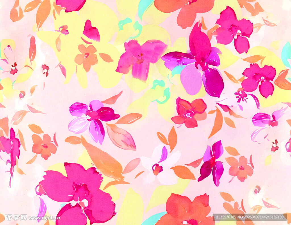 扎染花