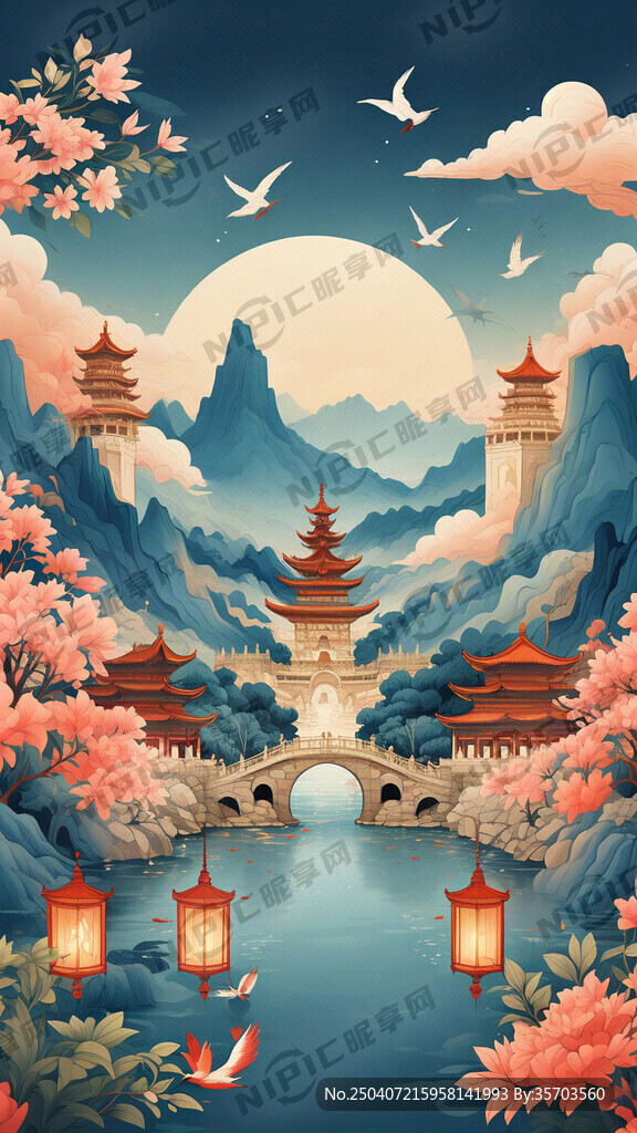海报 古建筑 风景 文旅宣传