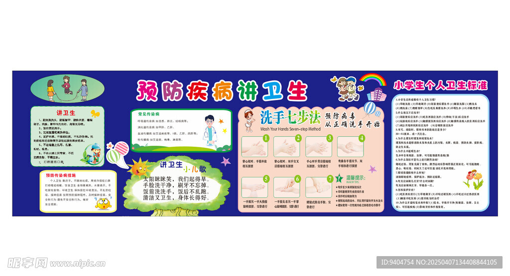 预防疾病板报