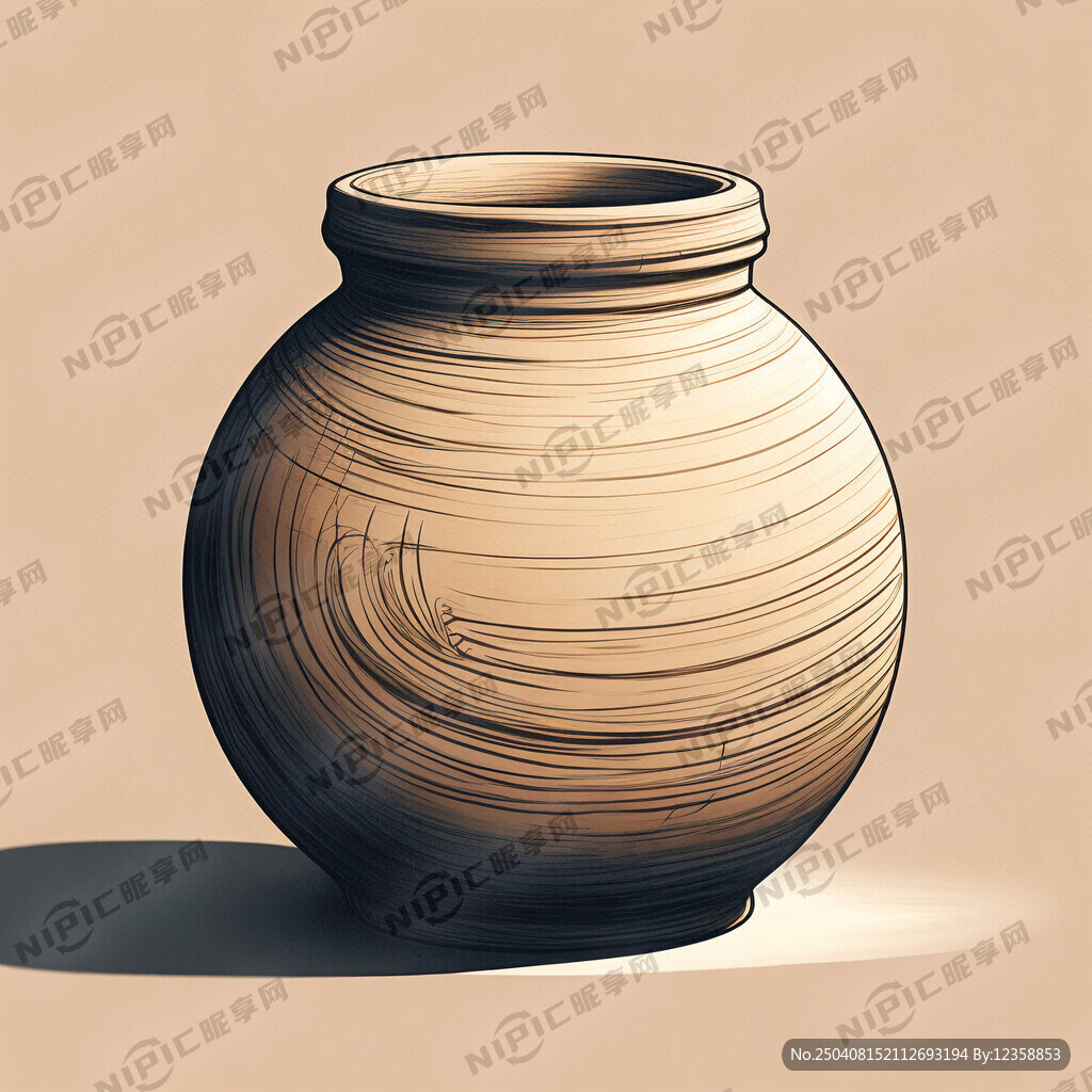 陶罐子简笔画