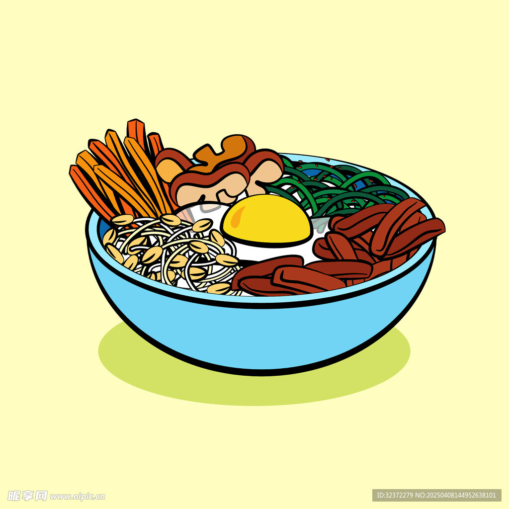 豌豆面插画