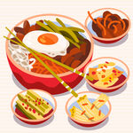 冷面插画